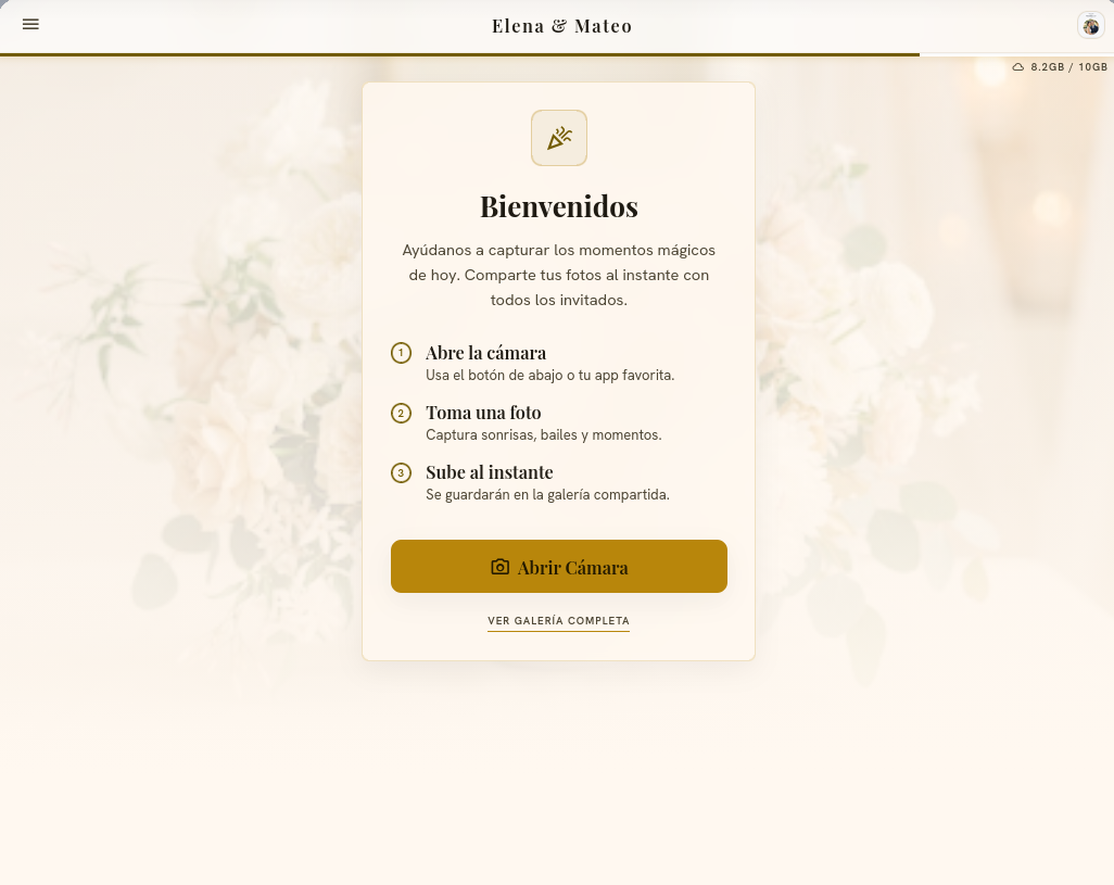 Captura del proyecto Galería de Bodas